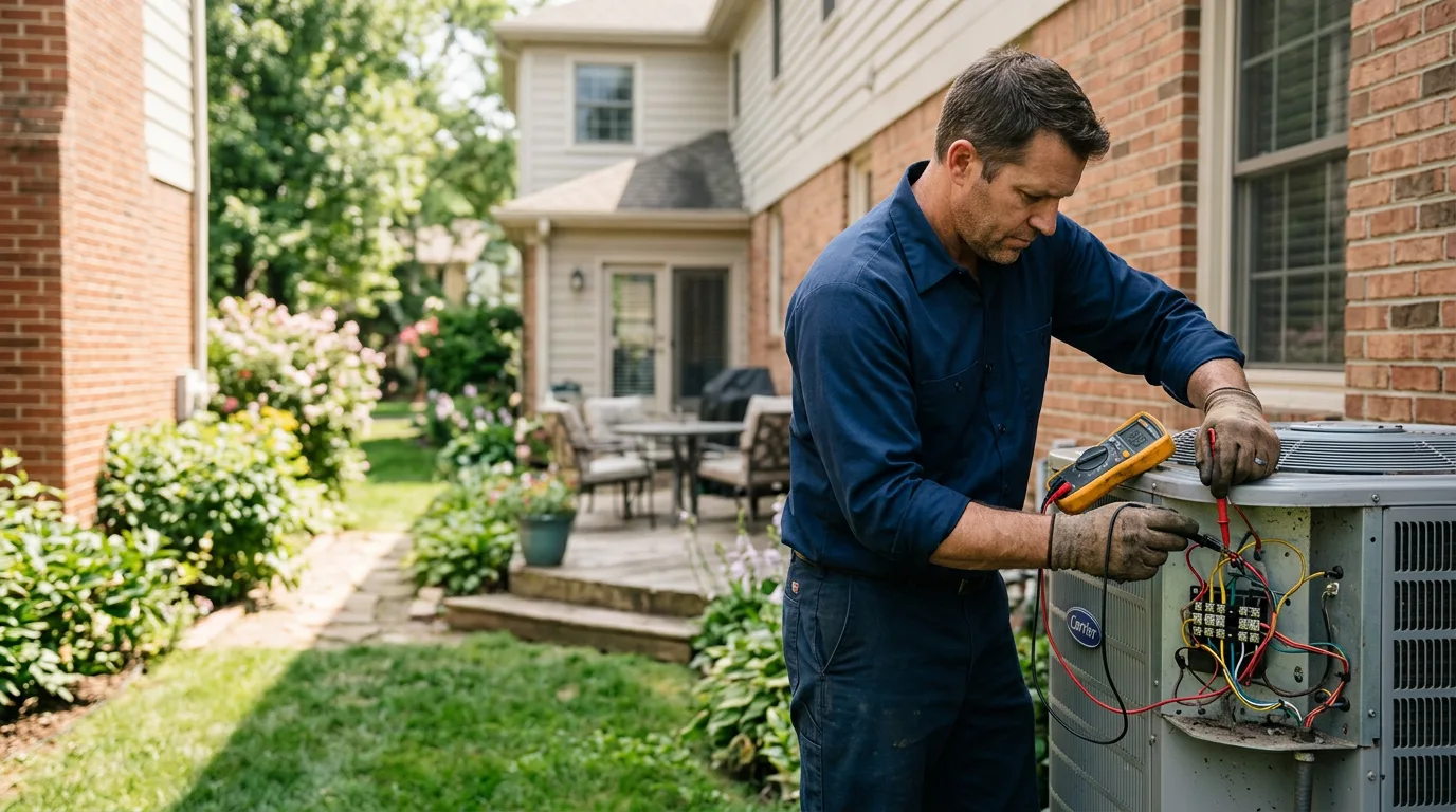 HVAC technician working near Kingston, NH